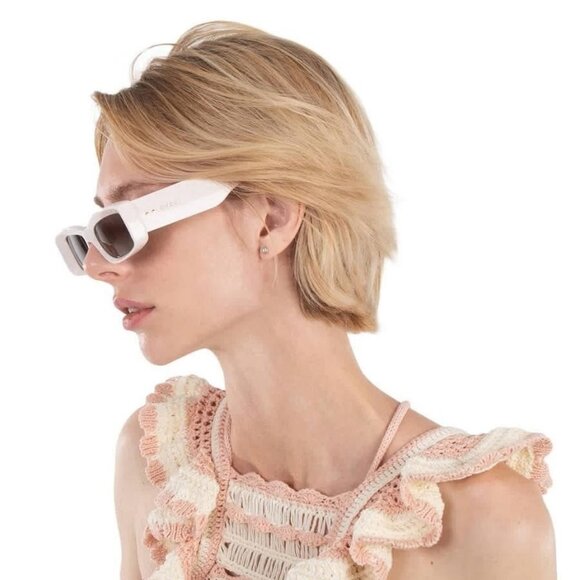 New Authentic Gucci Brown Rectangular Ladies Sunglasses GG1528S 003 53 GG1528S 0 - Picture 3 of 6